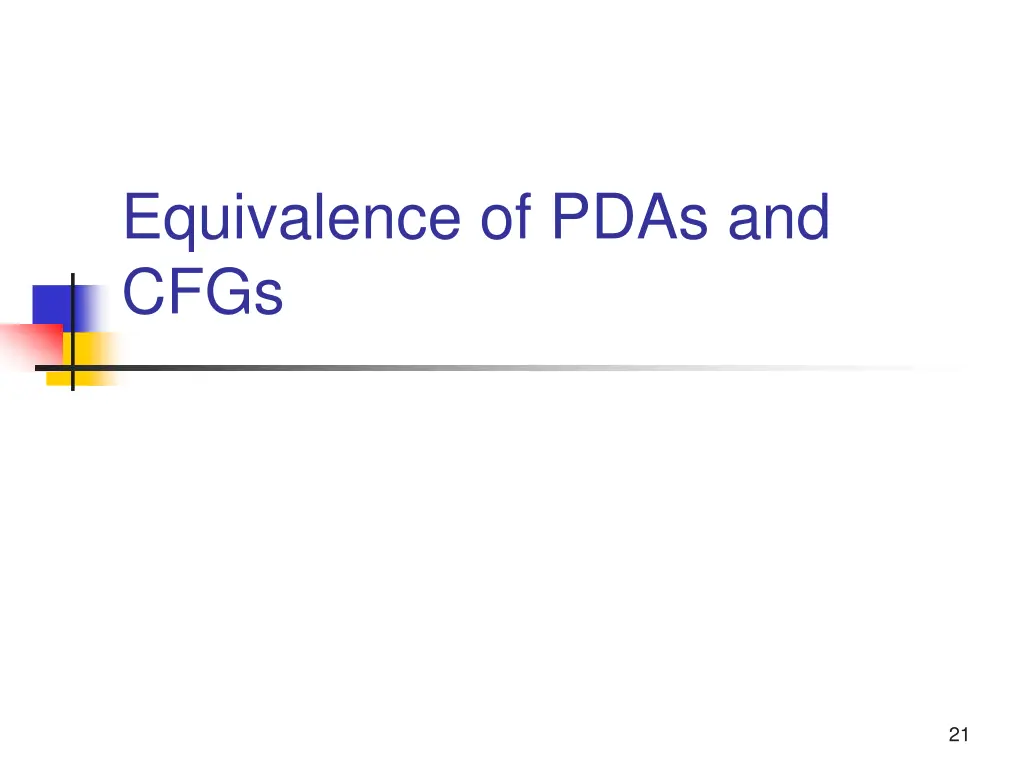 equivalence of pdas and cfgs