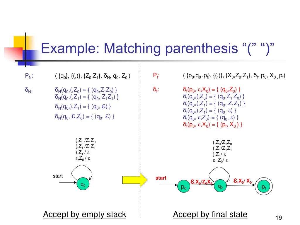 example matching parenthesis