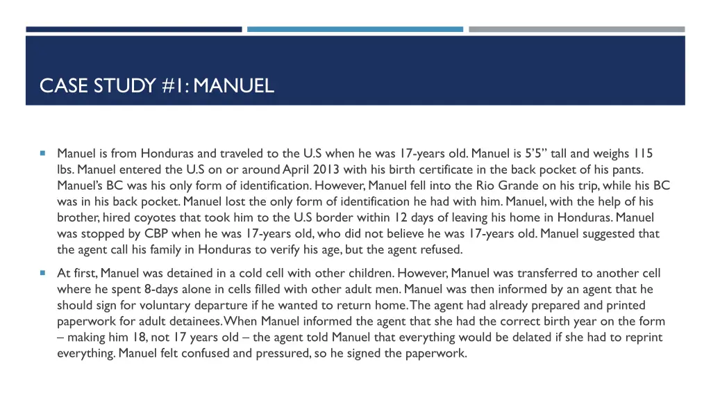 case study 1 manuel