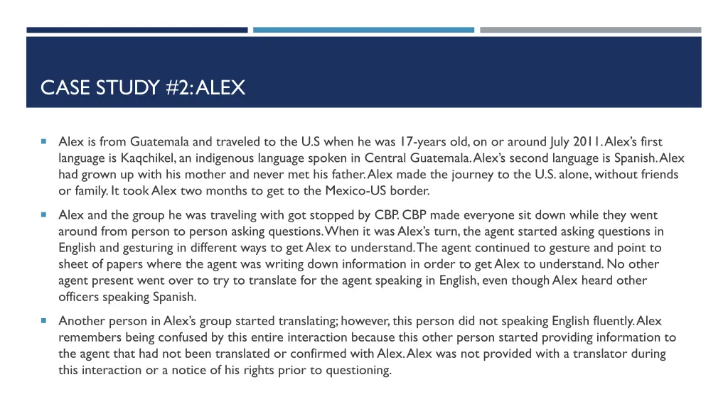 case study 2 alex