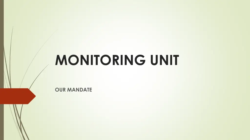 monitoring unit