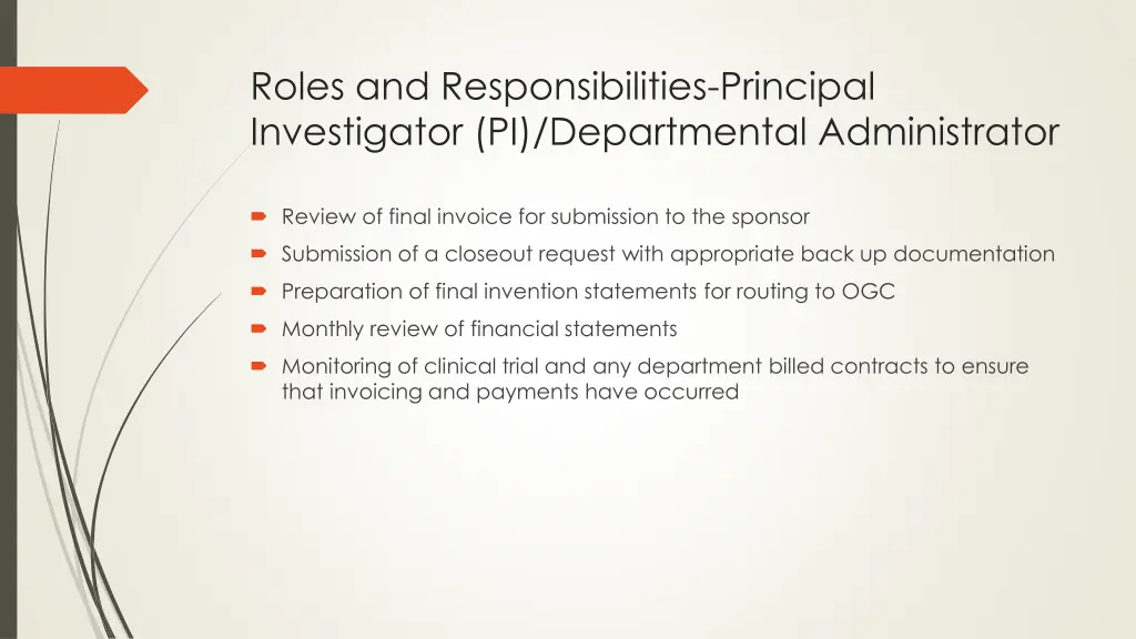 roles and responsibilities principal investigator 4