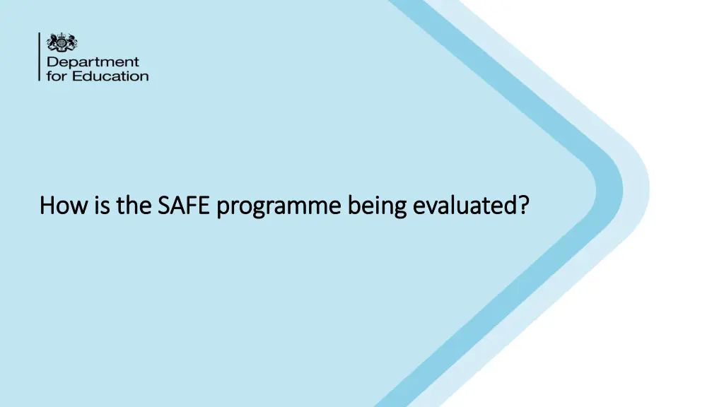 how is the safe programme being how is the safe