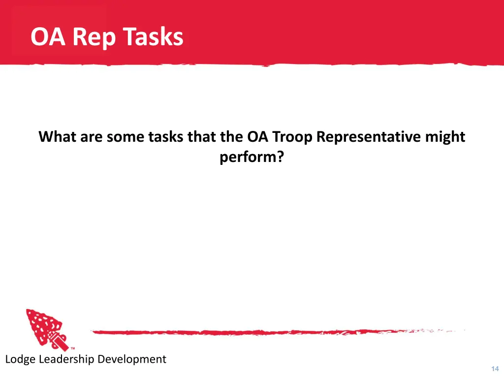 oa rep tasks