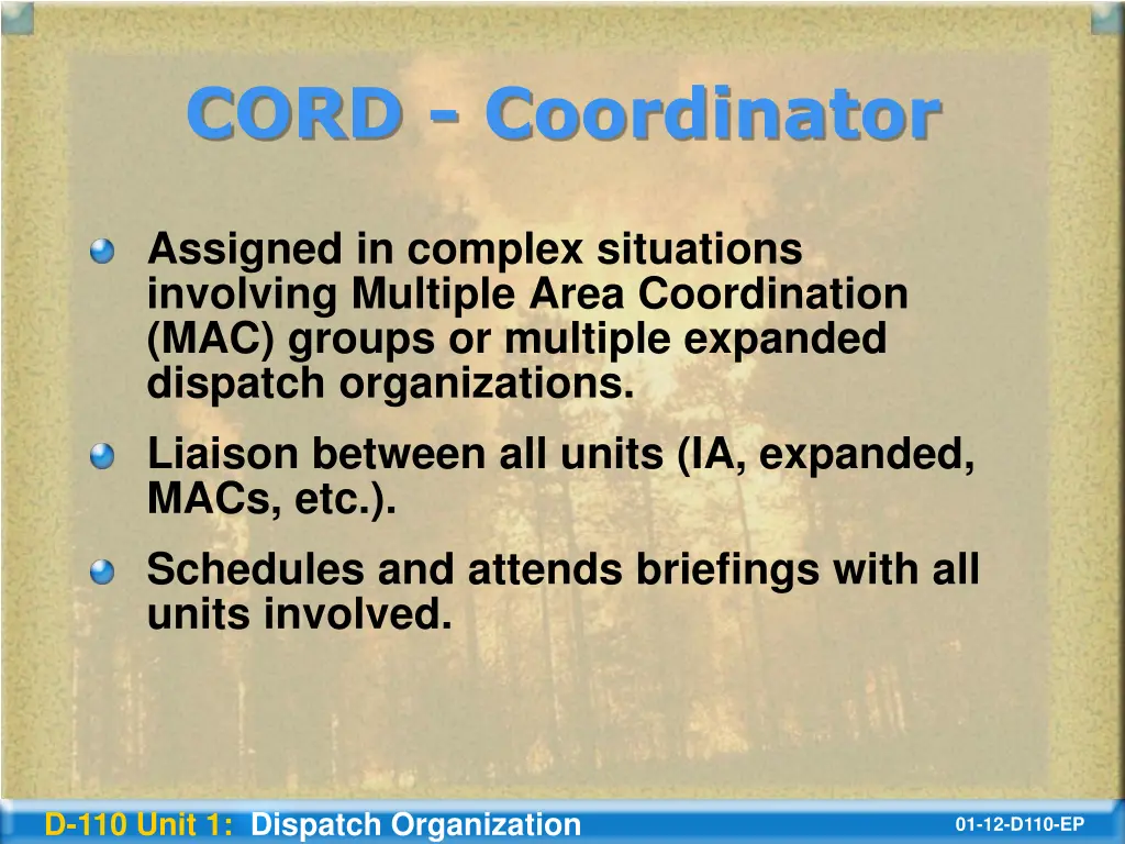 cord coordinator