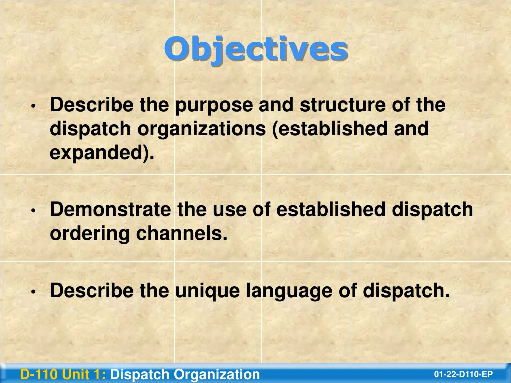 objectives 2