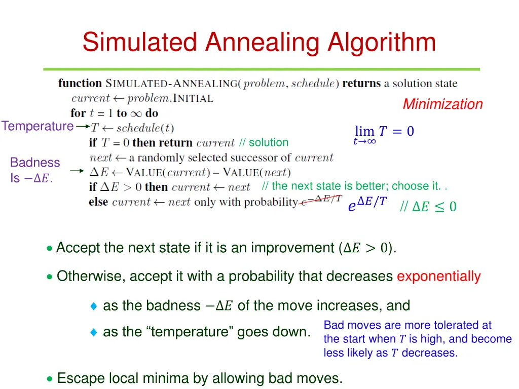 simulated annealing algorithm