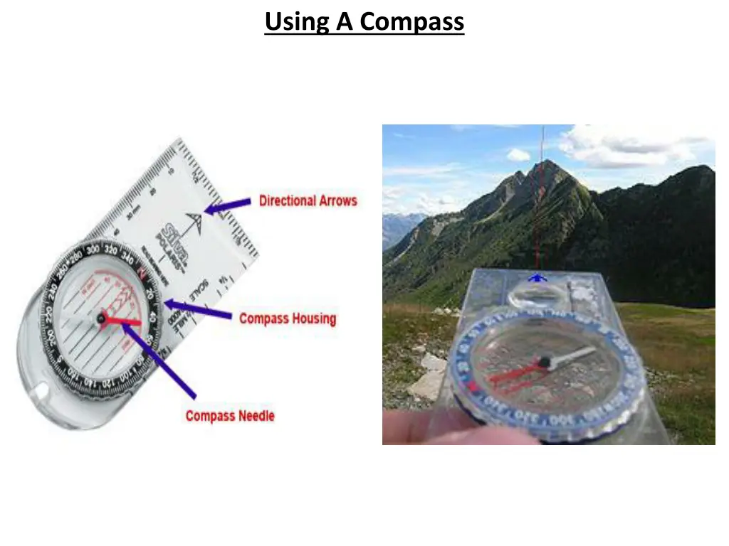 using a compass