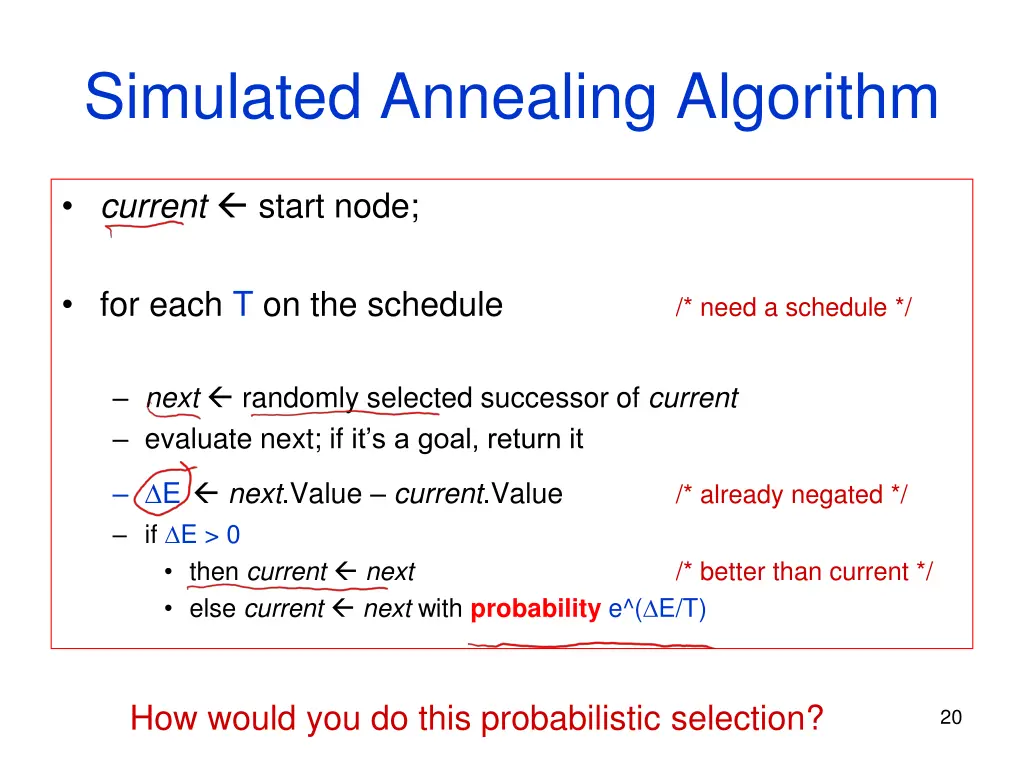 simulated annealing algorithm