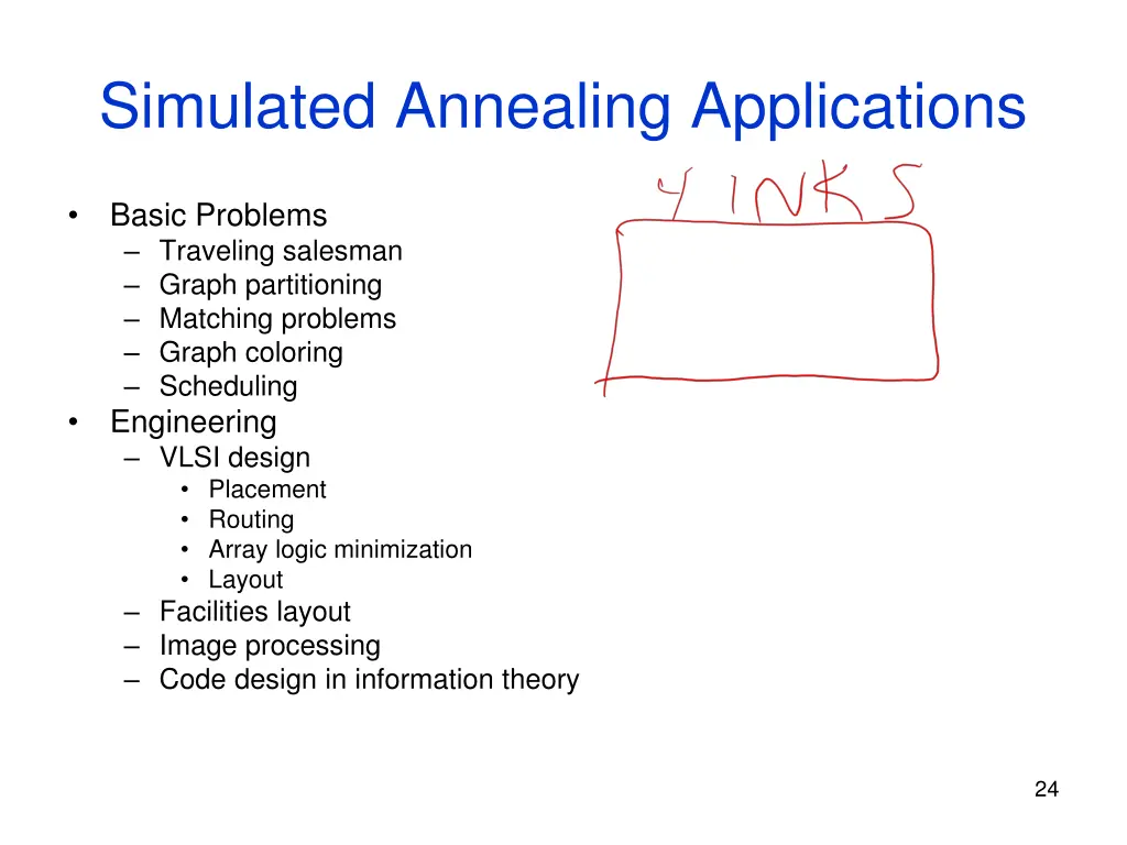 simulated annealing applications