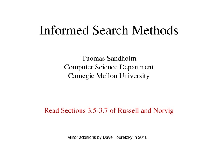 informed search methods