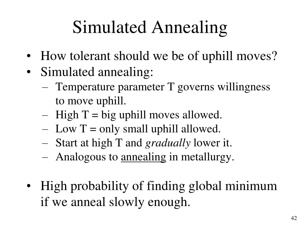 simulated annealing