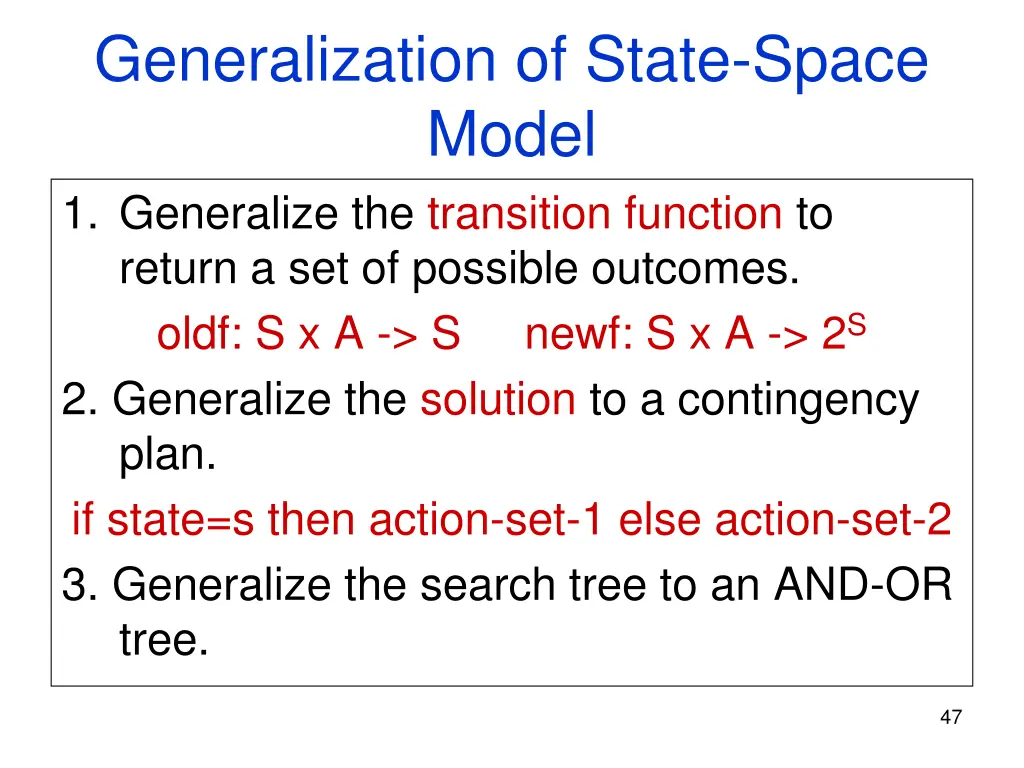 generalization of state space model 1 generalize