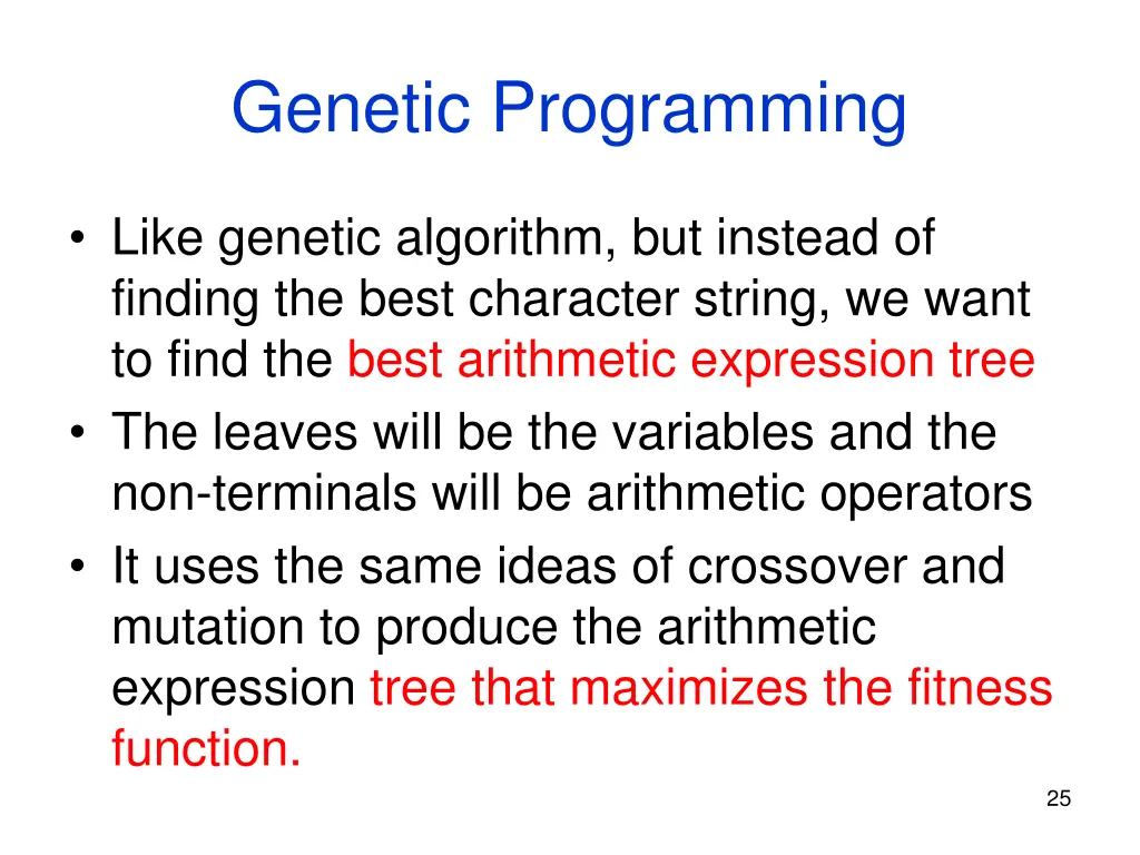 genetic programming