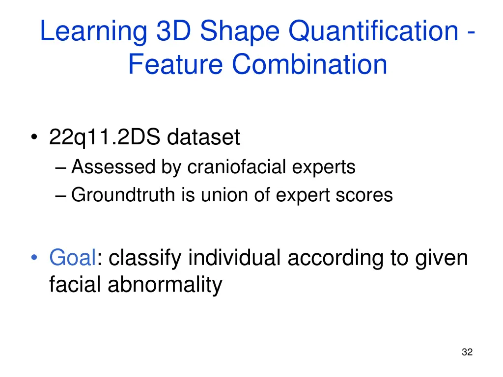 learning 3d shape quantification feature 2