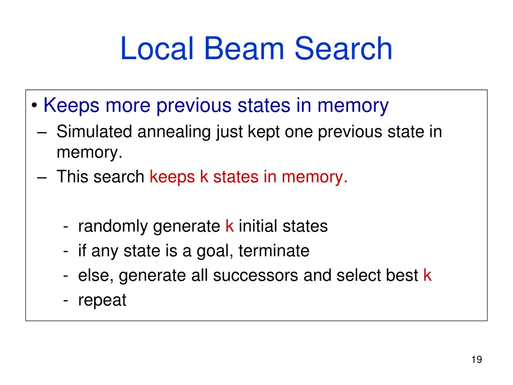 local beam search