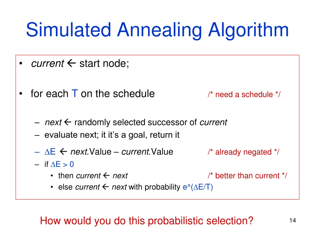 simulated annealing algorithm