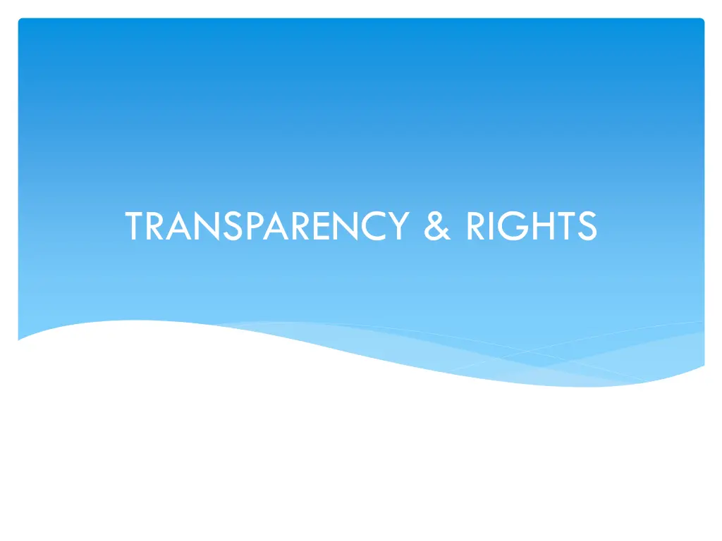 transparency rights