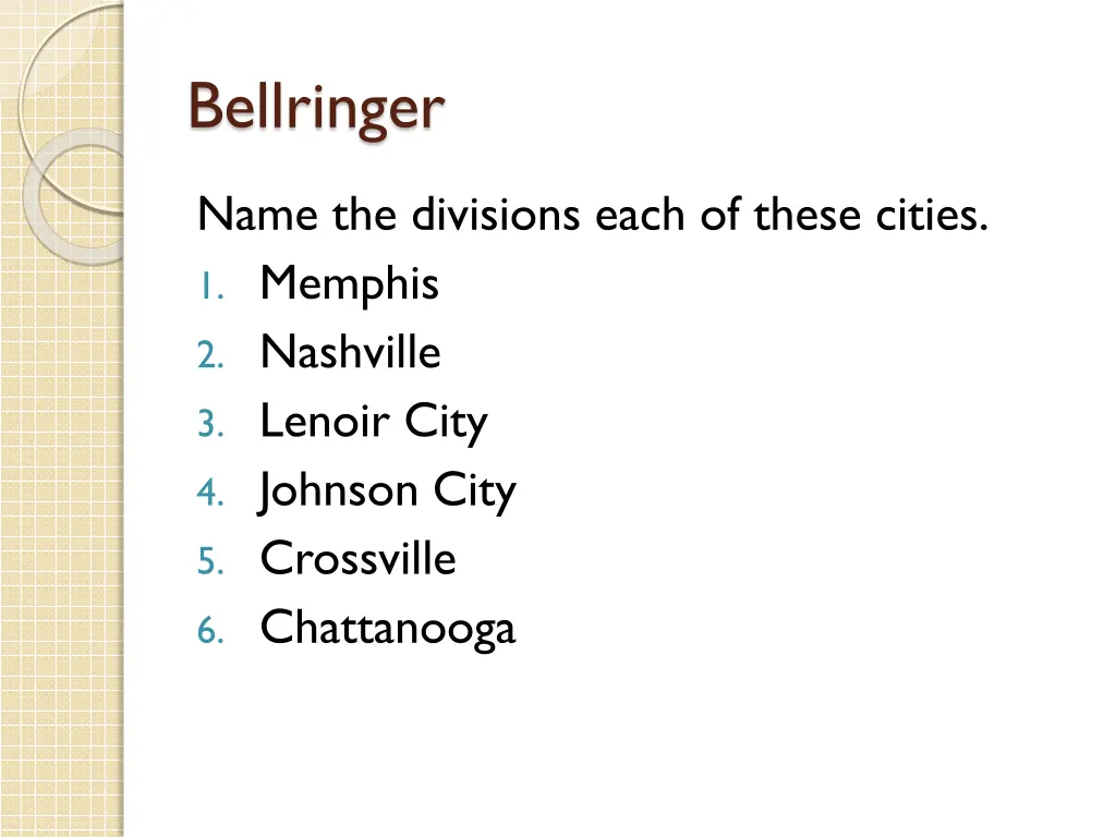 bellringer 3