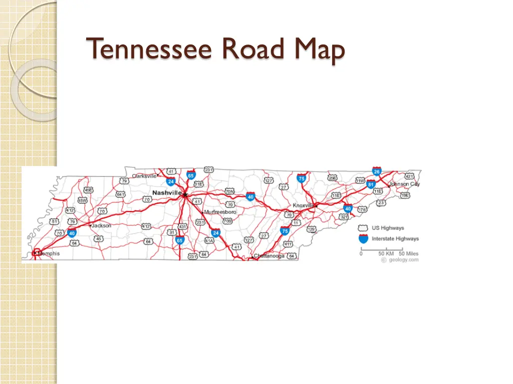 tennessee road map