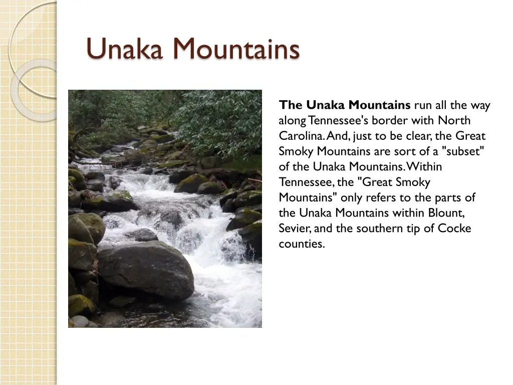 unaka mountains