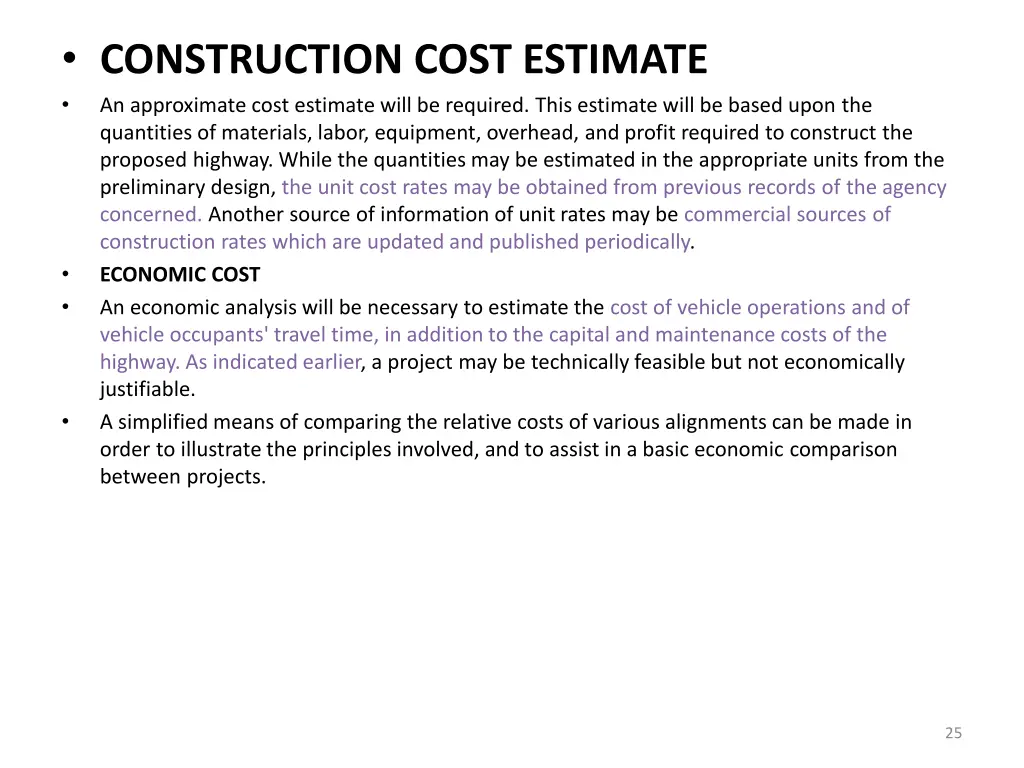 construction cost estimate an approximate cost