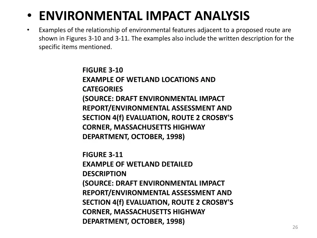 environmental impact analysis examples