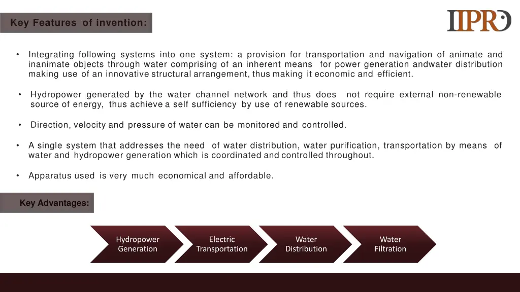 key features of invention