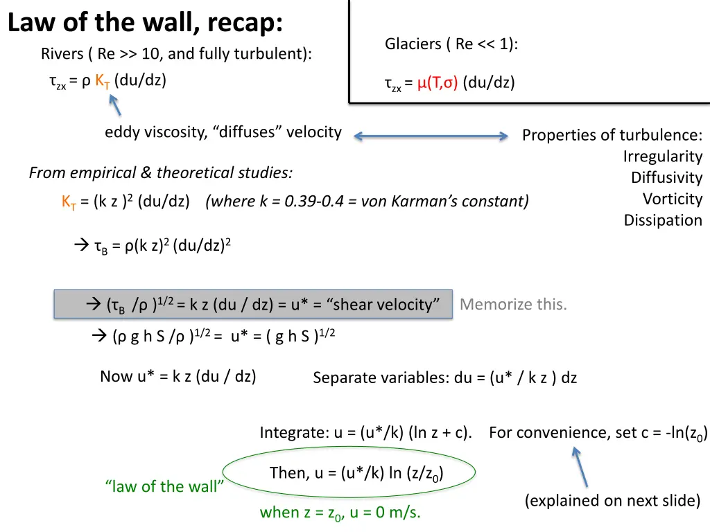 law of the wall recap rivers re 10 and fully