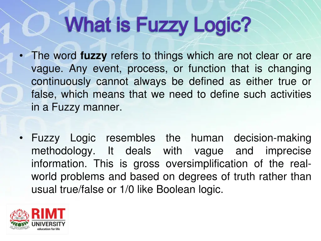 what is fuzzy logic