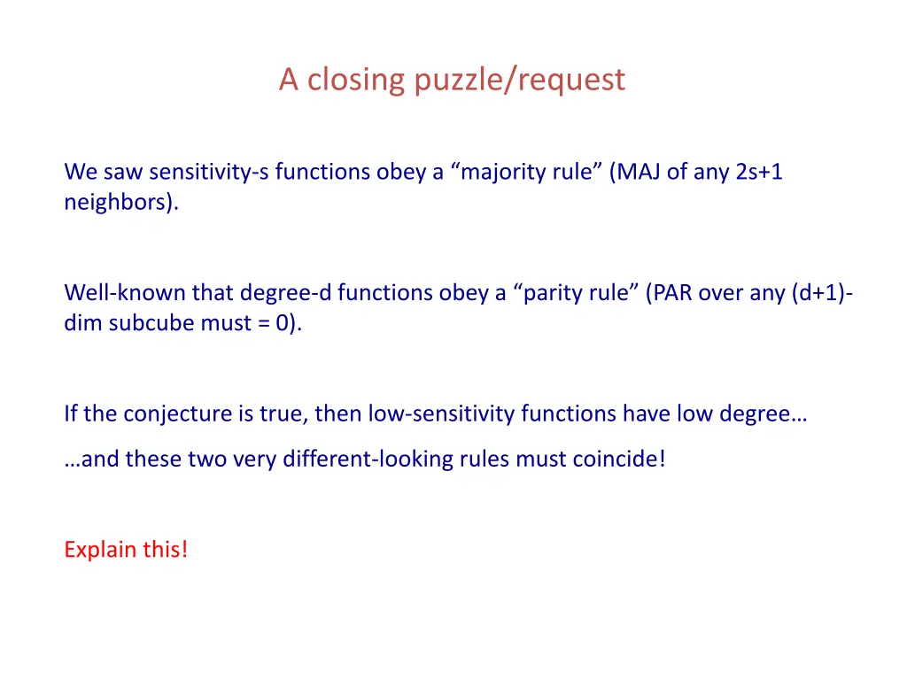 a closing puzzle request