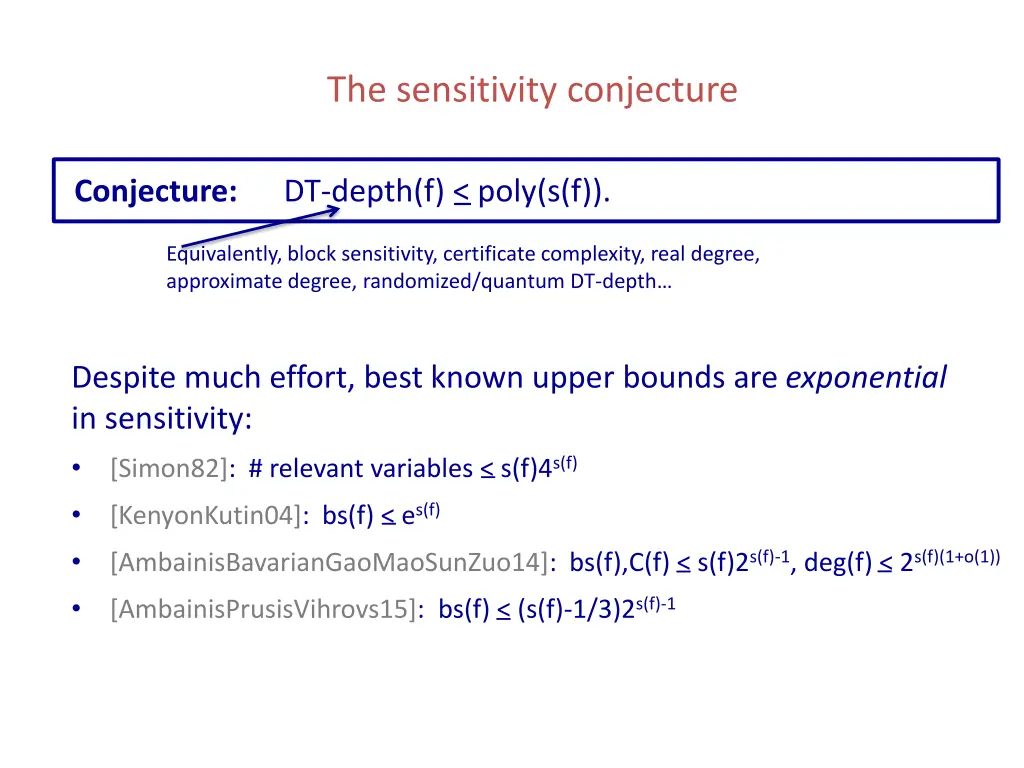 the sensitivity conjecture