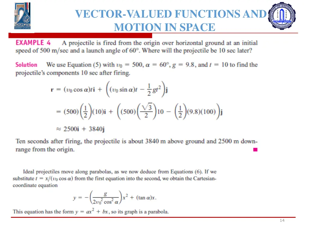 vector valued functions and motion in space 10