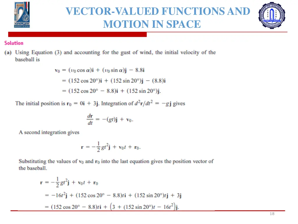 vector valued functions and motion in space 14