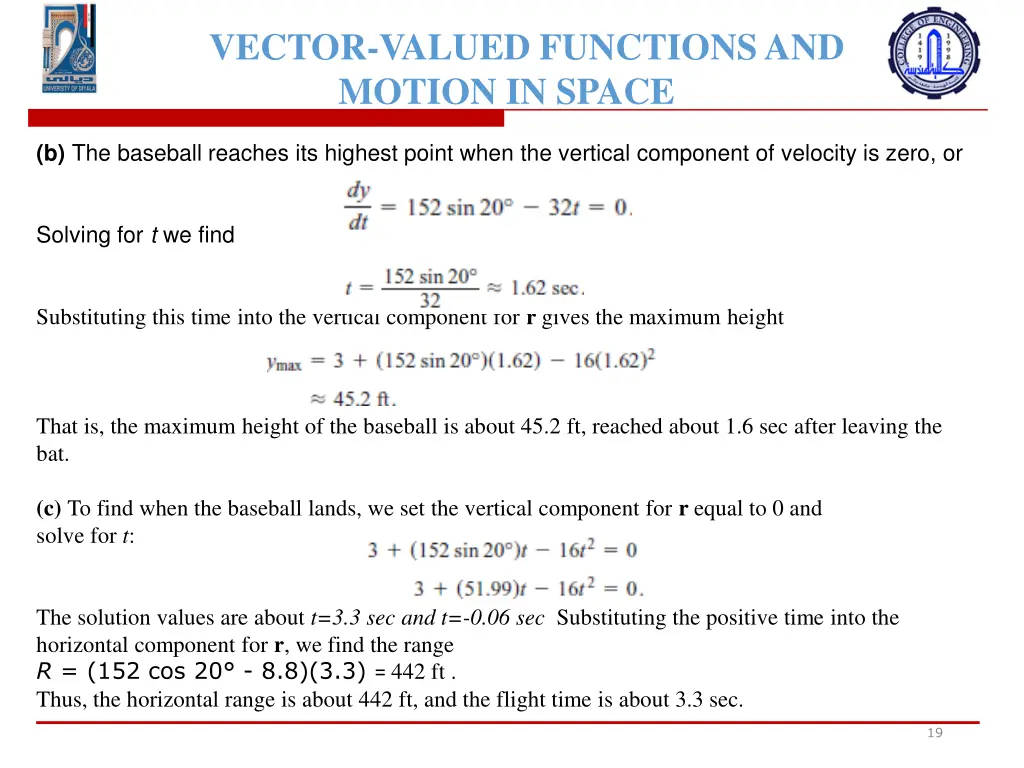 vector valued functions and motion in space 15