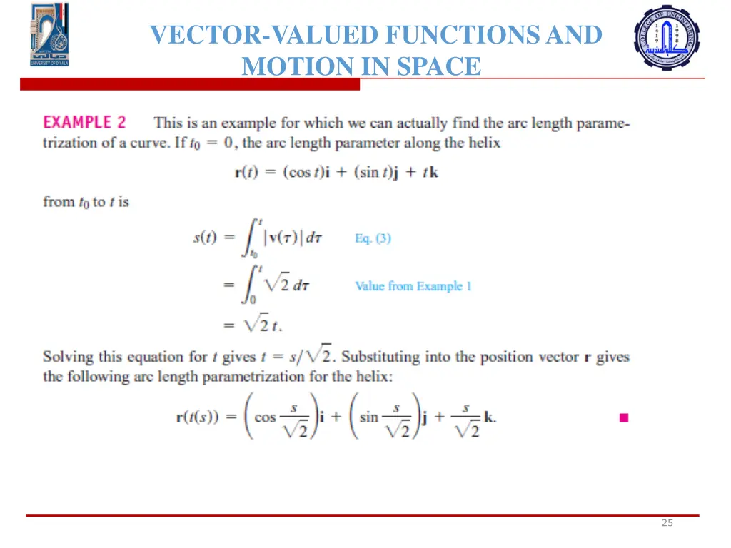 vector valued functions and motion in space 21