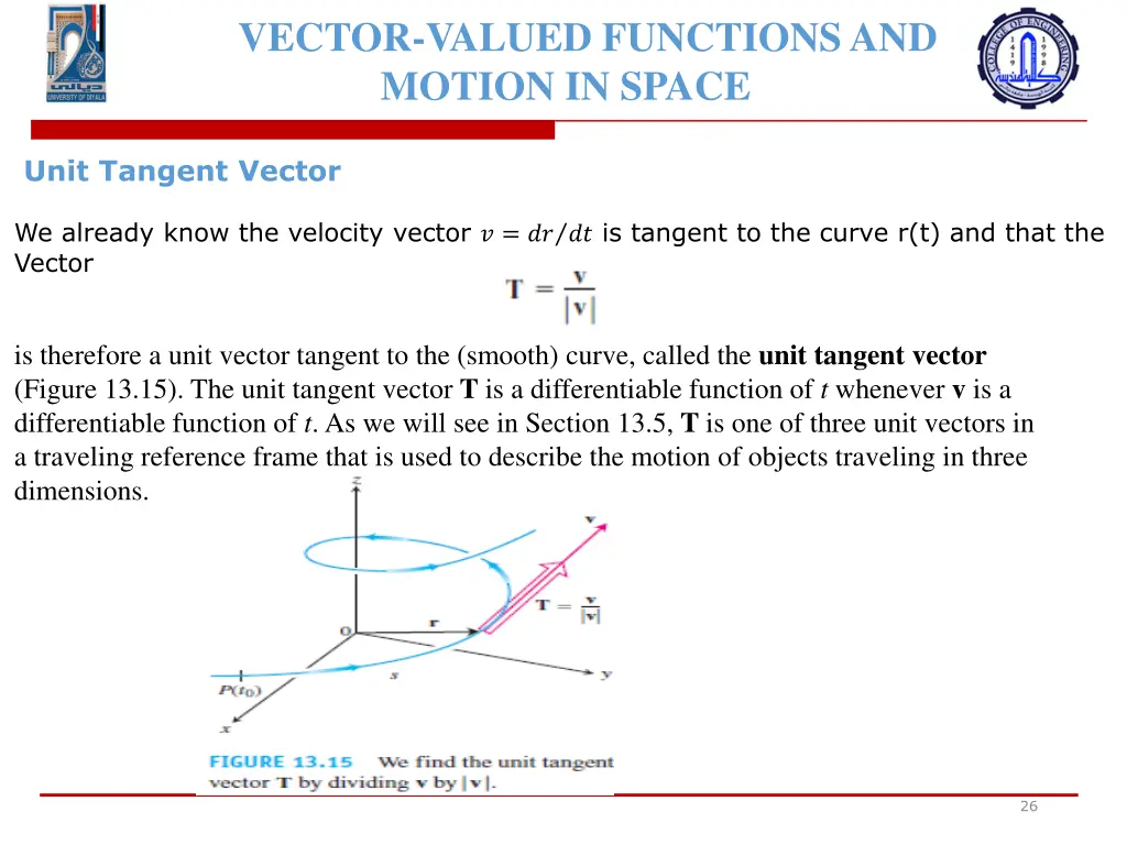 vector valued functions and motion in space 22