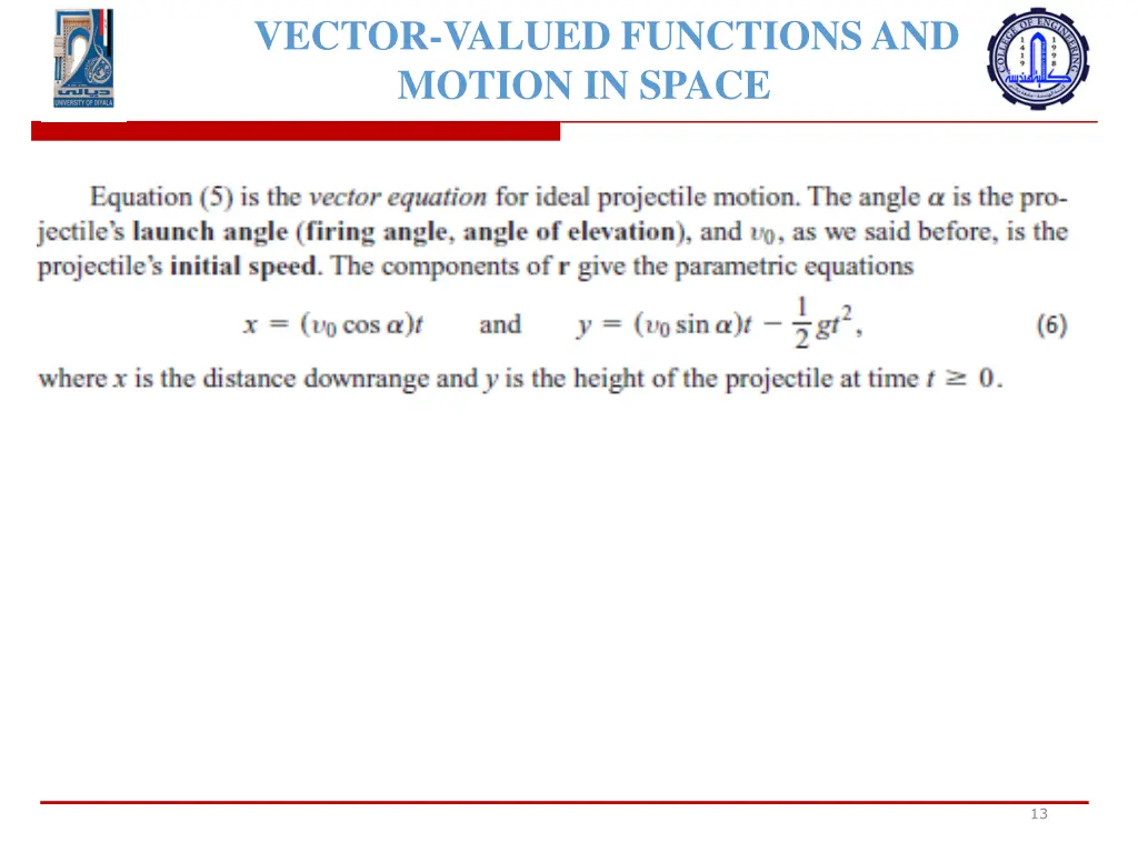 vector valued functions and motion in space 9