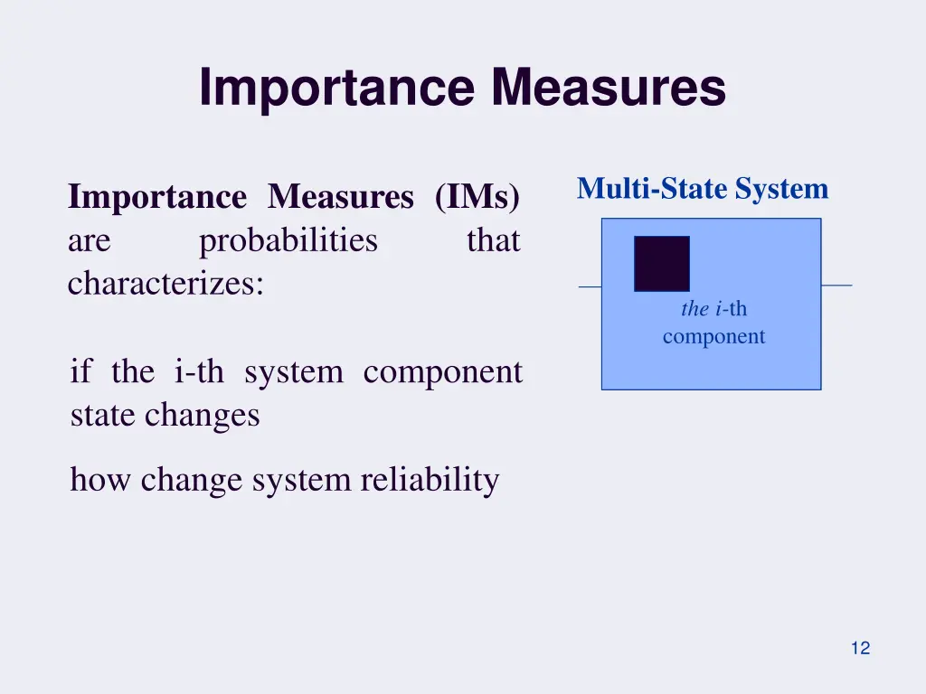 importance measures