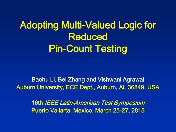 adopting multi adopting multi valued logic