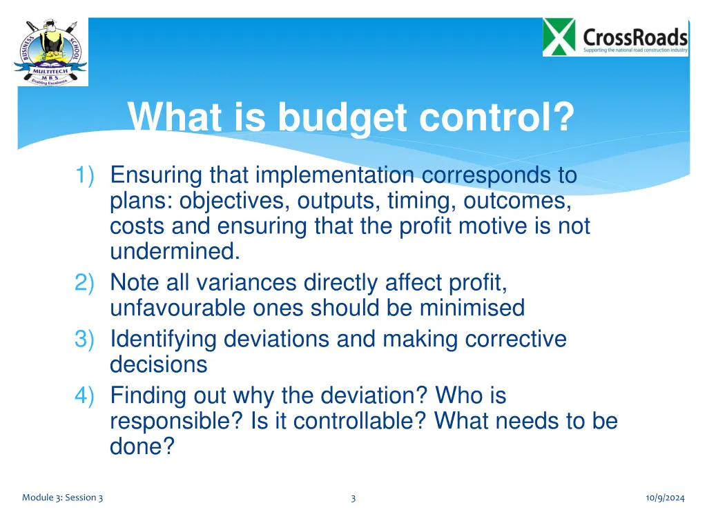 what is budget control