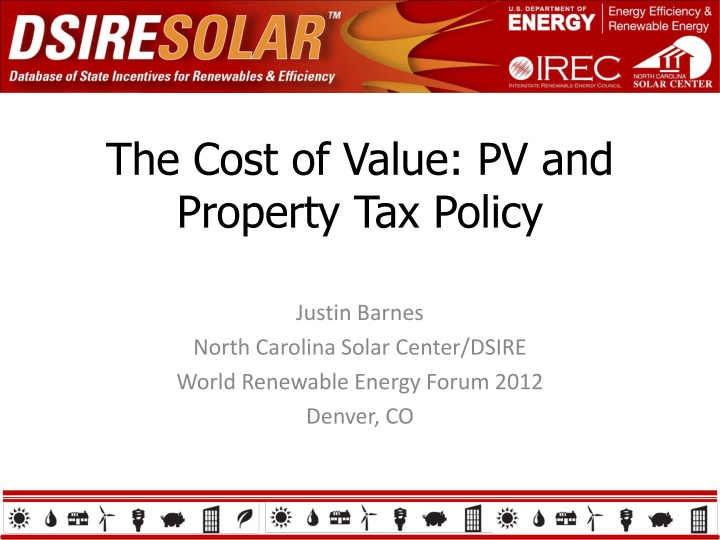 the cost of value pv and property tax policy