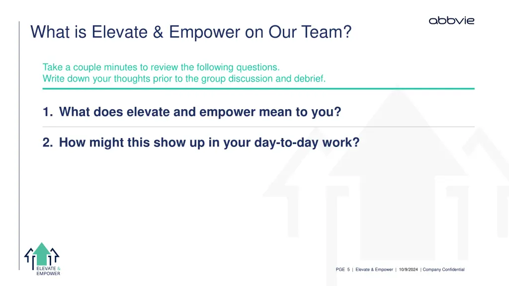 what is elevate empower on our team