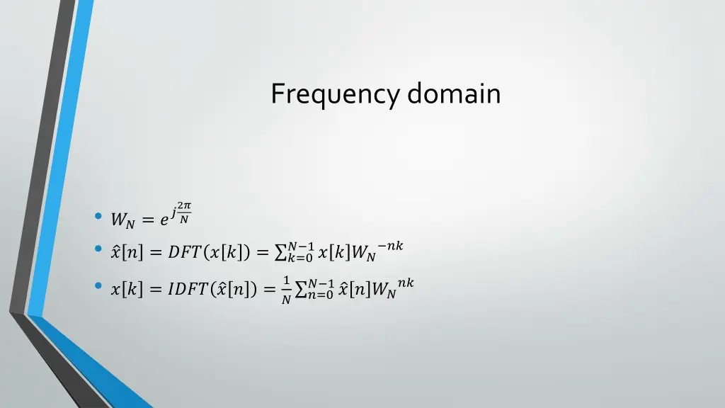 frequency domain