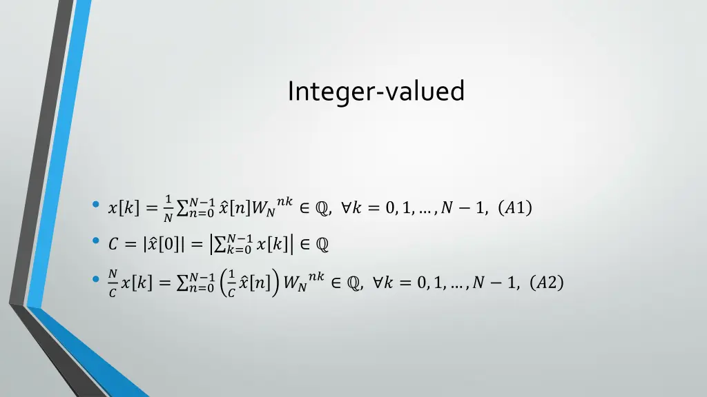 integer valued