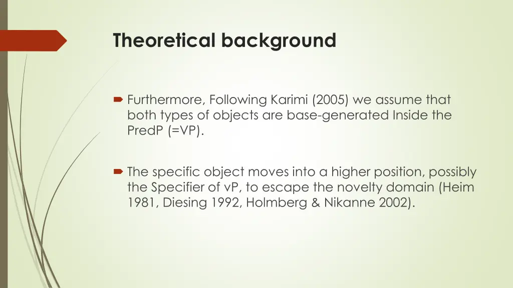 theoretical background 13