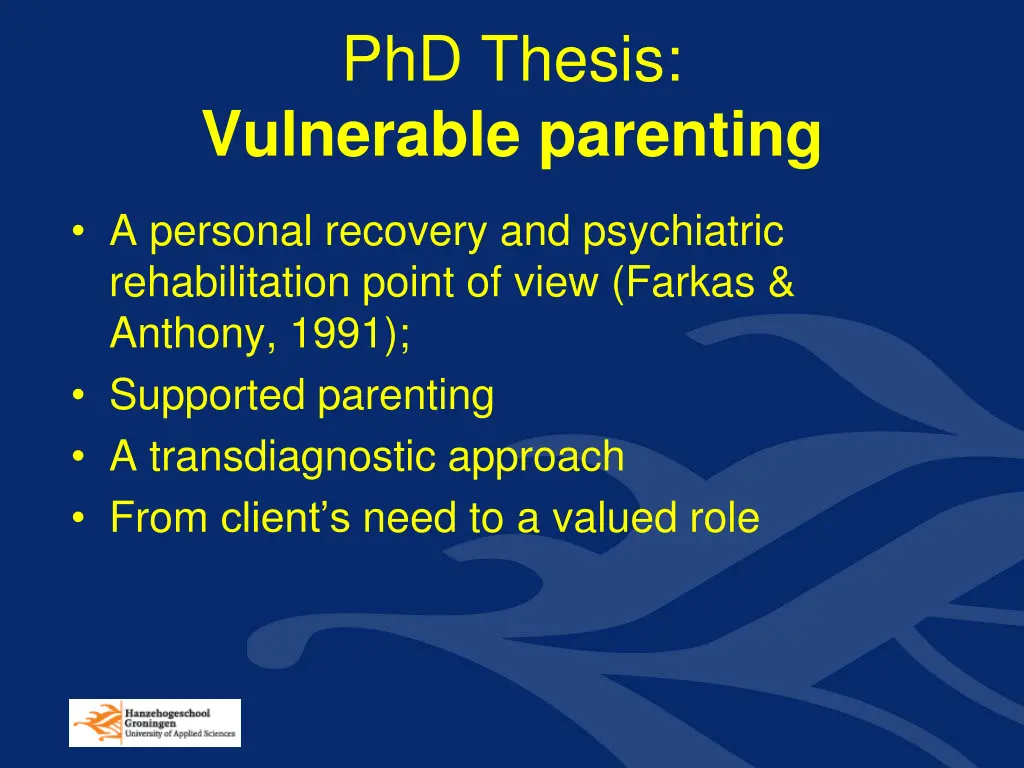 phd thesis vulnerable parenting