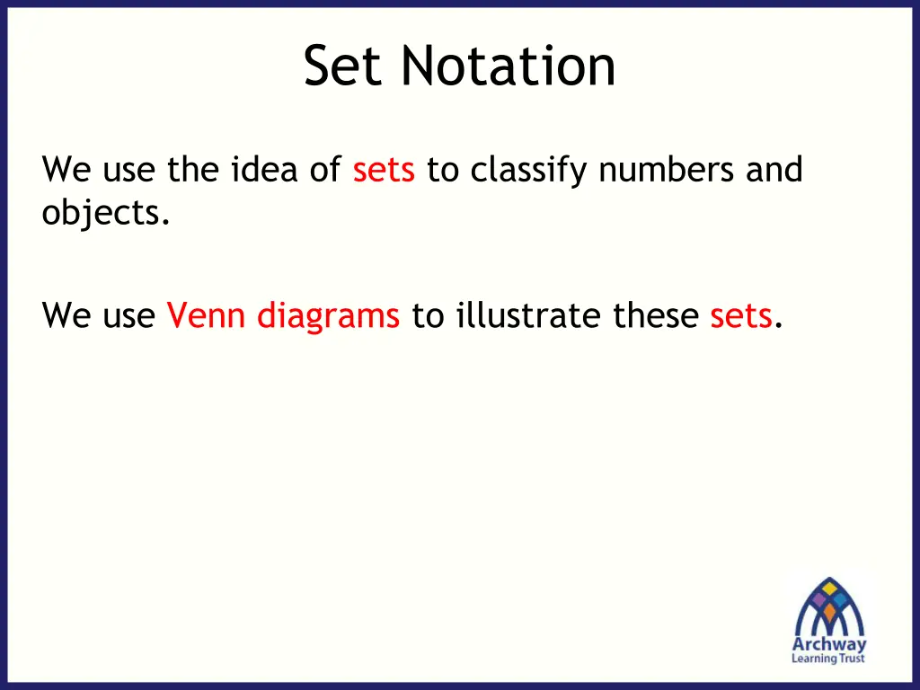 set notation