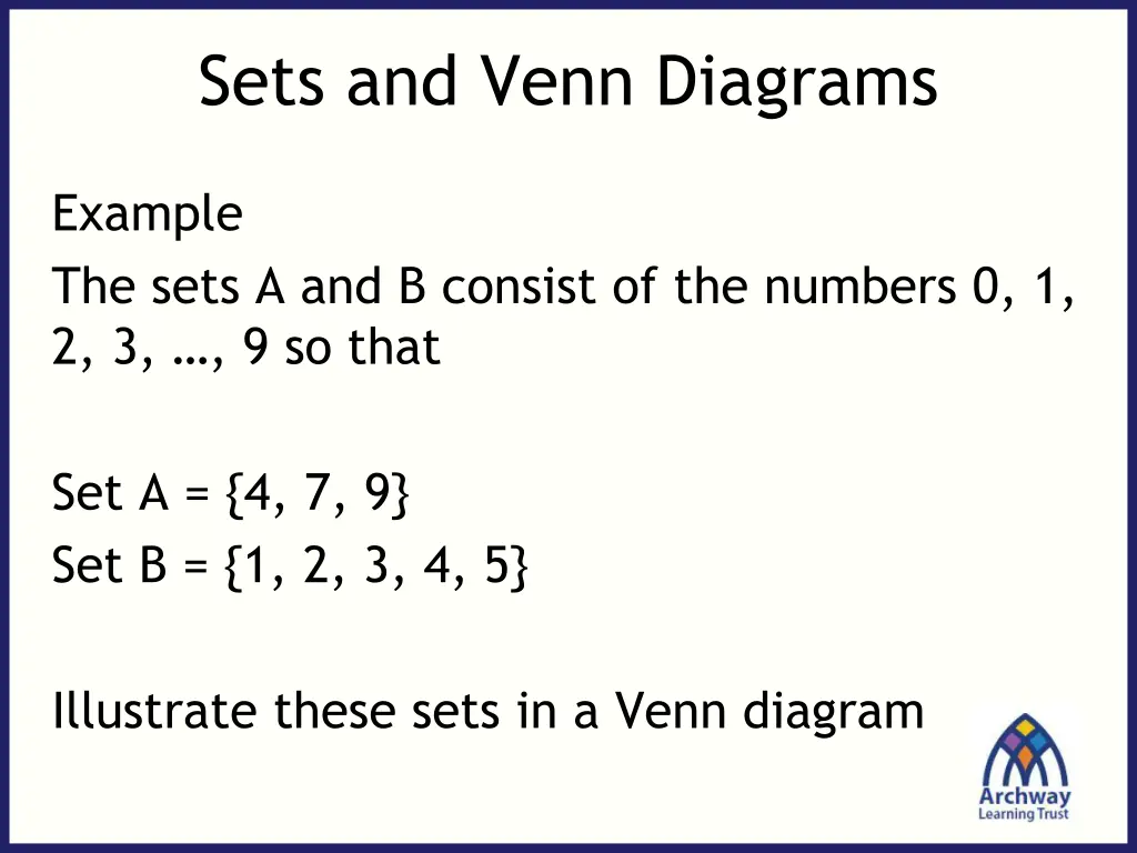 sets and venn diagrams 1