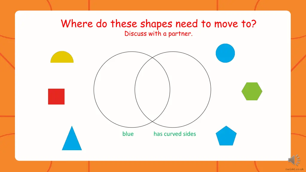 where do these shapes need to move to discuss